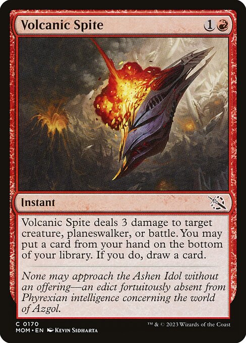 MTG Volcanic Spite MOM 170 Regular Nonfoil