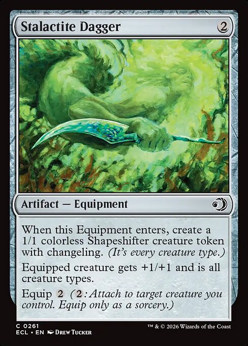 MTG Stalactite Dagger ECL 261 Regular Foil