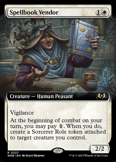 MTG Spellbook Vendor WOE 327 Extended Art Nonfoil
