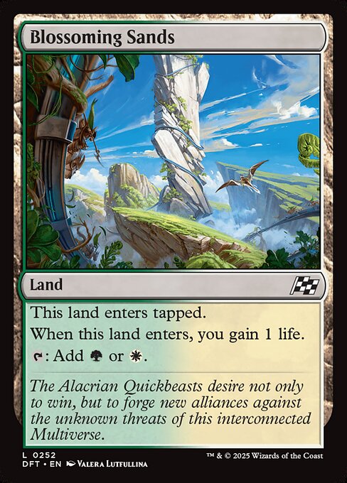 MTG Blossoming Sands DFT 252 Regular Nonfoil
