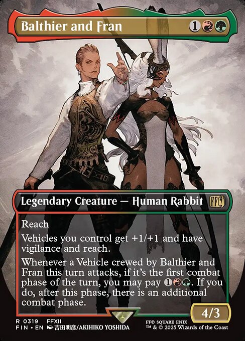 MTG Balthier and Fran FIN 319 Borderless FINAL FANTASY Artist Nonfoil