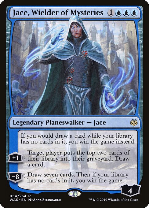 MTG Jace, Wielder of Mysteries WAR 054 Standard Foil front