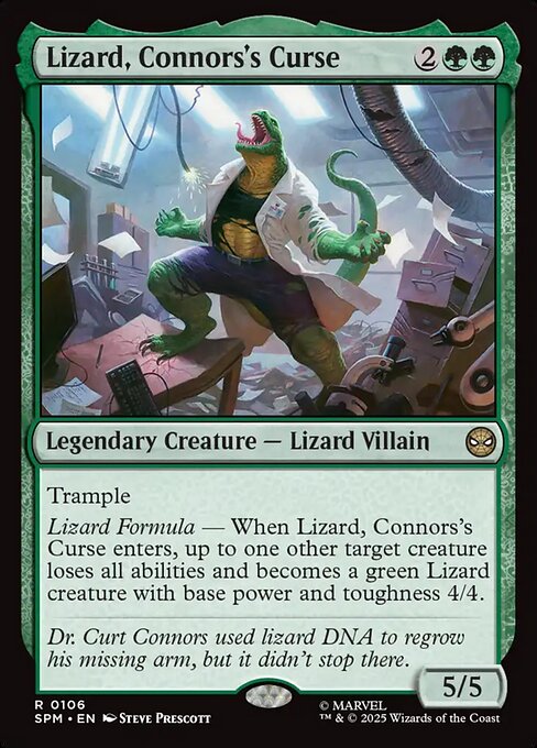 MTG Lizard, Connors's Curse SPM 106 Regular Nonfoil