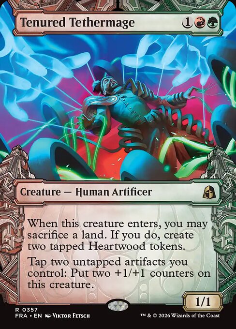 MTG Tenured Tethermage FRA 357 Sculptor's Stronghold Nonfoil front