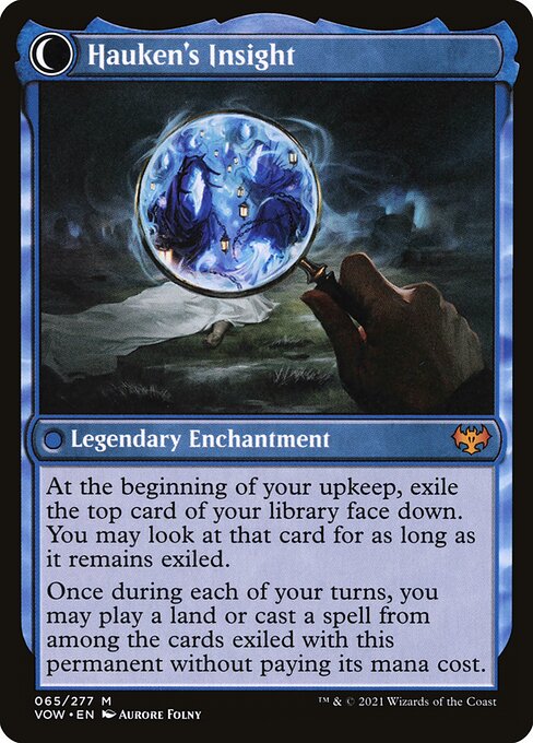 MTG Jacob Hauken, Inspector // Hauken's Insight VOW 065 Standard Nonfoil reverse