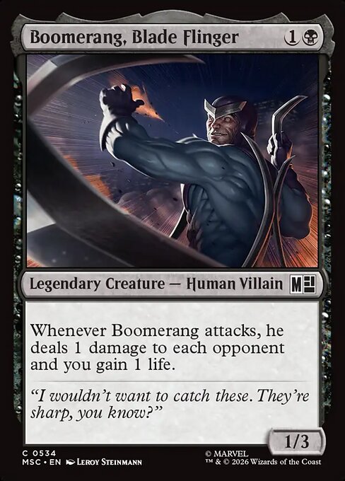 MTG Boomerang, Blade Flinger MSC 534 Regular Foil