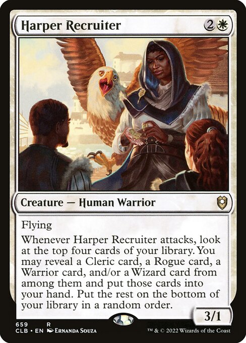 MTG Harper Recruiter CLB 659 Commander Deck Nonfoil