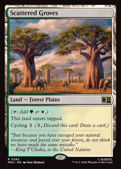 MTG Scattered Groves MSC 262 Regular Nonfoil