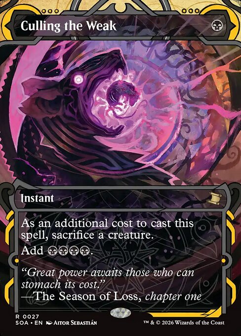MTG Culling the Weak SOA 027 Mystical Archive Nonfoil