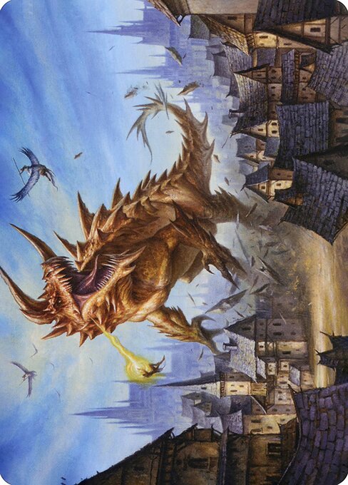 MTG The Tarrasque AAFR 019 Art Card