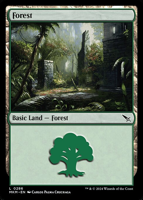 MTG Forest MKM 286 Regular Foil