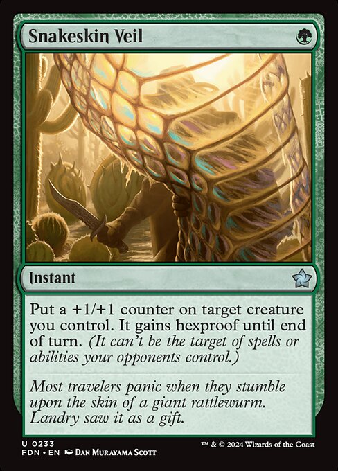 MTG Snakeskin Veil FDN 233 Regular Foil