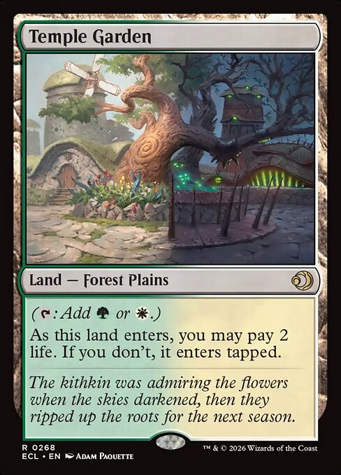 MTG Temple Garden ECL 268 Regular Foil