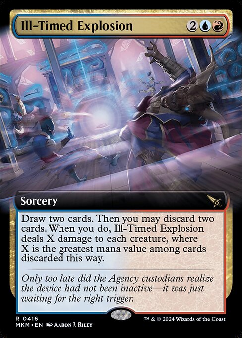 MTG Ill-Timed Explosion MKM 416 Extended Art Nonfoil