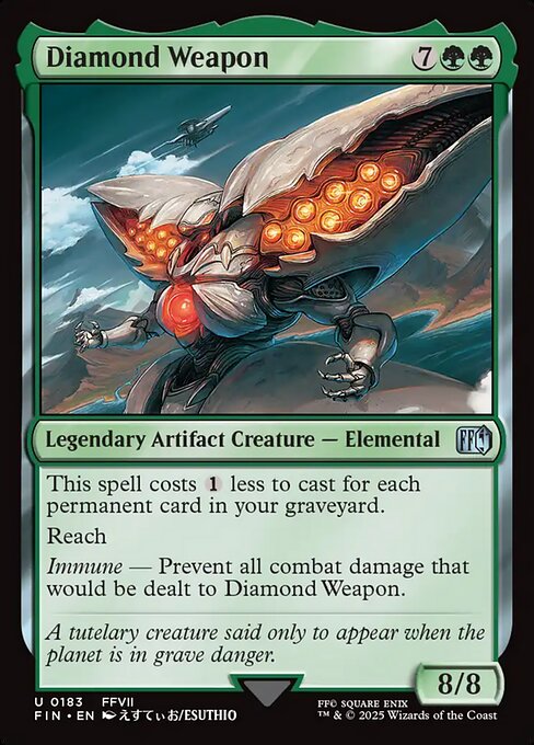 MTG Diamond Weapon FIN 183 Regular Foil