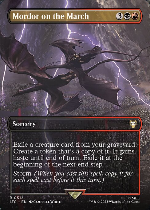 MTG Mordor on the March LTC 512 Showcase Ring Foil