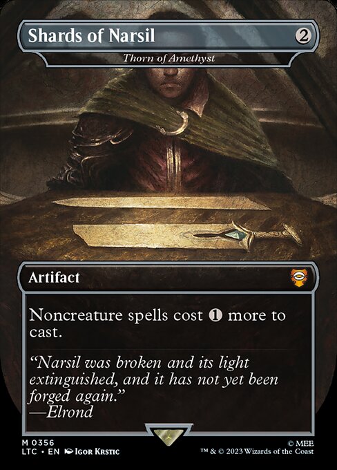 MTG Thorn of Amethyst LTC 356 Showcase Ring Nonfoil