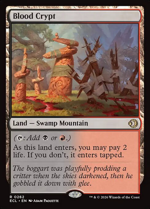 MTG Blood Crypt ECL 262 Regular Foil