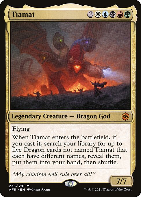 MTG Tiamat AFR 235 Regular Foil