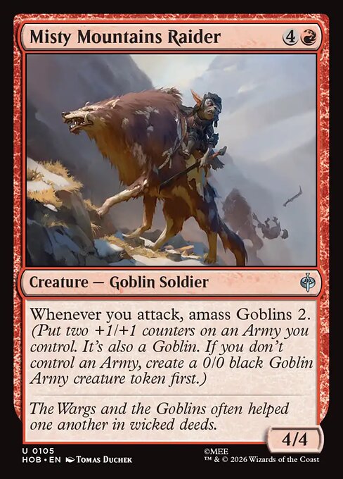 MTG Misty Mountains Raider HOB 105 Regular Nonfoil