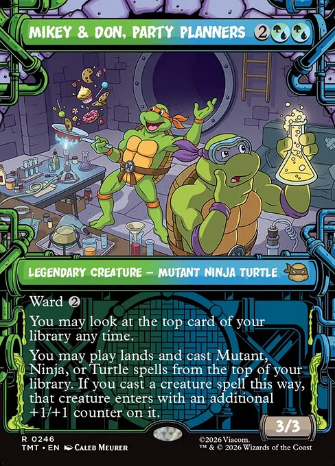 MTG Mikey & Don, Party Planners TMT 246 Sewer Frame Foil