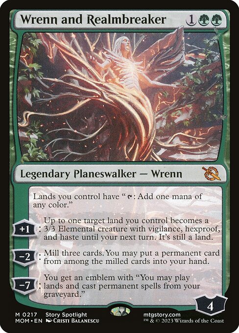 MTG Wrenn and Realmbreaker MOM 217 Regular Foil