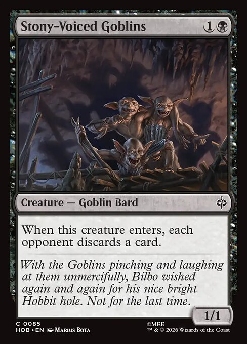 MTG Stony-Voiced Goblins HOB 085 Regular Nonfoil