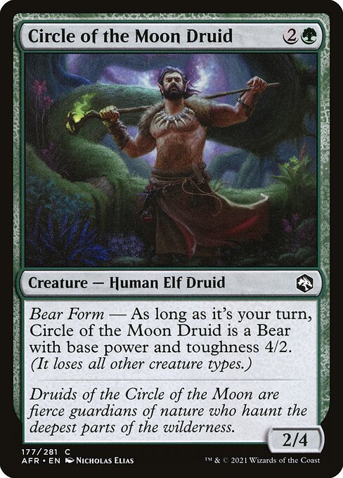 MTG Circle of the Moon Druid AFR 177 Regular Nonfoil