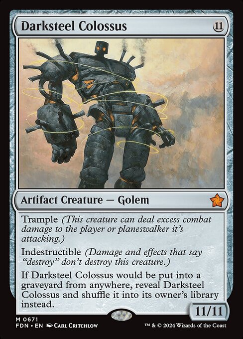 MTG Darksteel Colossus FDN 671 Starter Collection Nonfoil
