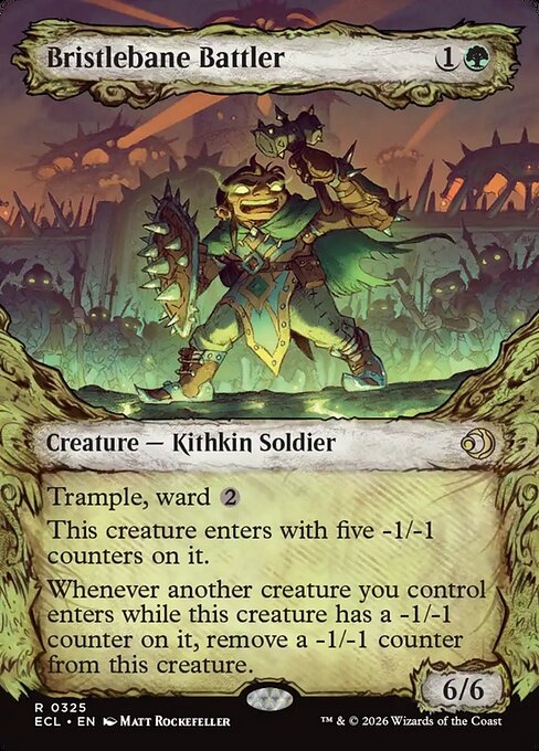 MTG Bristlebane Battler ECL 325 Borderless Nonfoil