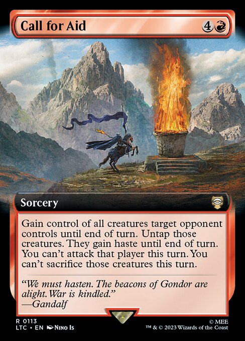 MTG Call for Aid LTC 113 Extended Art Nonfoil