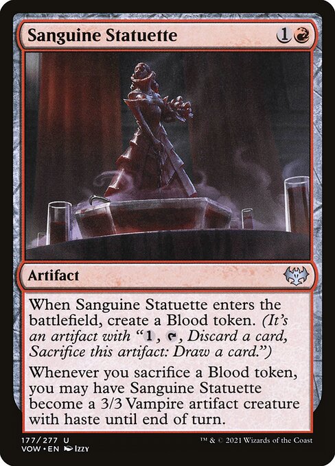MTG Sanguine Statuette VOW 177 Standard Foil front