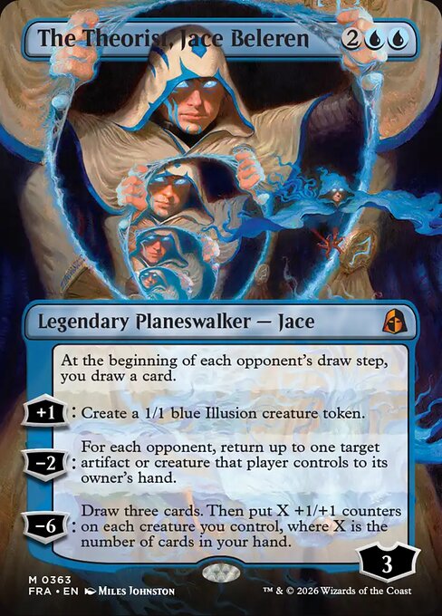 MTG The Theorist, Jace Beleren FRA 363 Braintwister Series Foil front
