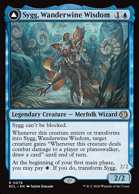MTG Sygg, Wanderwine Wisdom // Sygg, Wanderbrine Shield ECL 076 Regular Nonfoil