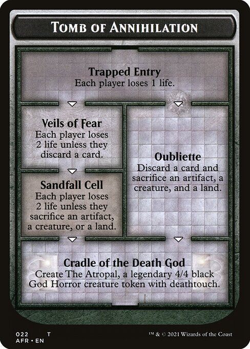 MTG Tomb of Annihilation AFR 022 Dungeon Card Foil