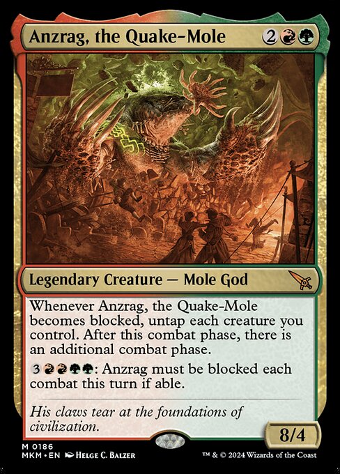 MTG Anzrag, the Quake-Mole MKM 186 Regular Foil