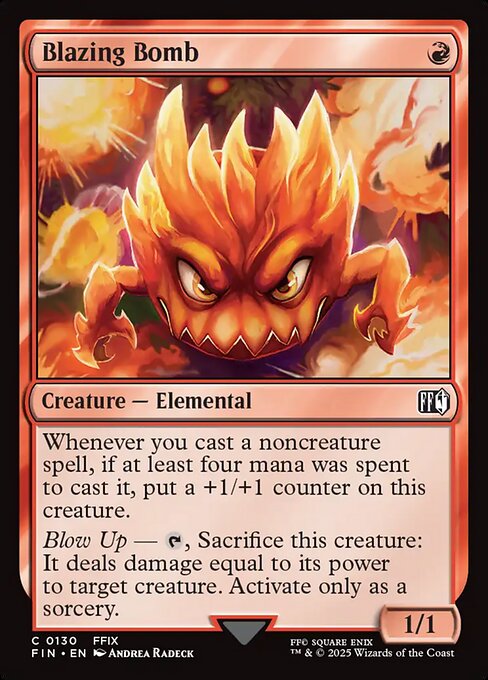 MTG Blazing Bomb FIN 130 Regular Foil