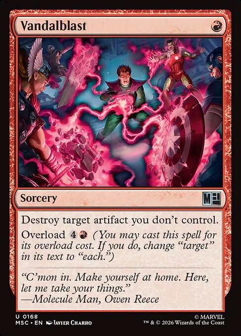 MTG Vandalblast MSC 168 Regular Nonfoil