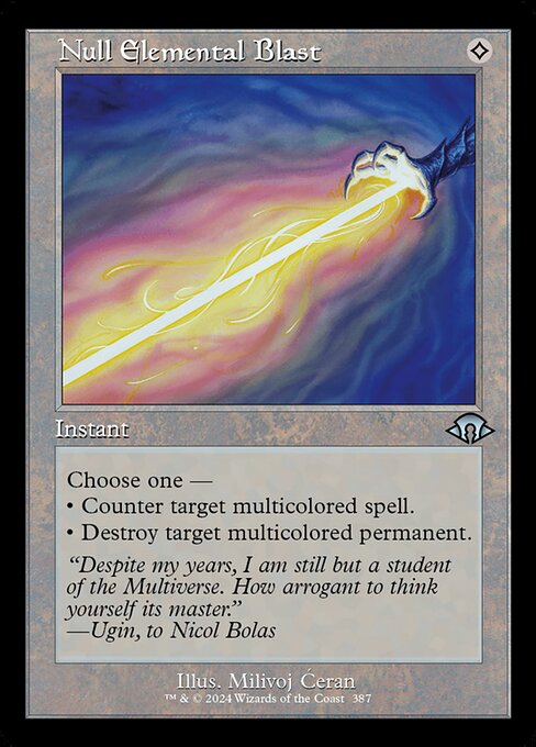 MTG Null Elemental Blast MH3 387 Retro Frame Foil