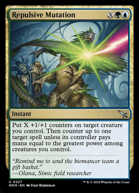 MTG Repulsive Mutation MKM 227 Regular Nonfoil