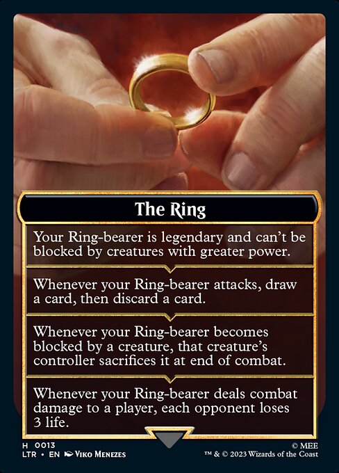 MTG The Ring // The Ring Tempts You LTR H13 Emblem Nonfoil