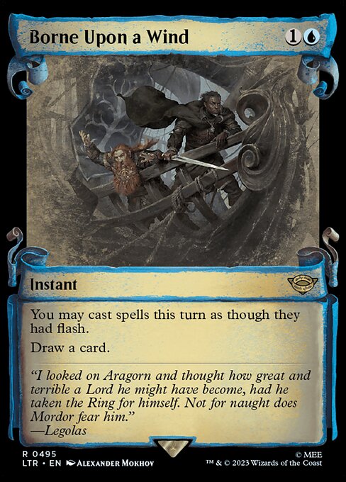 MTG Borne Upon a Wind LTR 495 Showcase Scrolls of Middle-earth Nonfoil