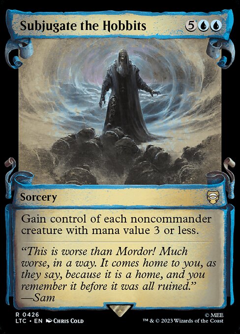 MTG Subjugate the Hobbits LTC 426 Alternate Art Foil