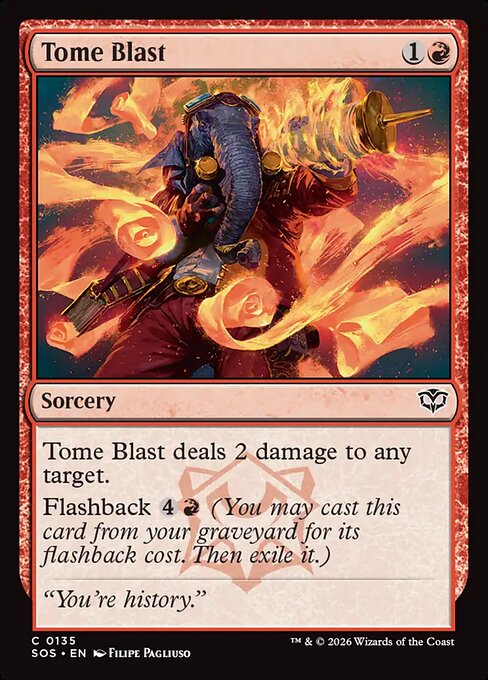 MTG Tome Blast SOS 135 Regular Nonfoil