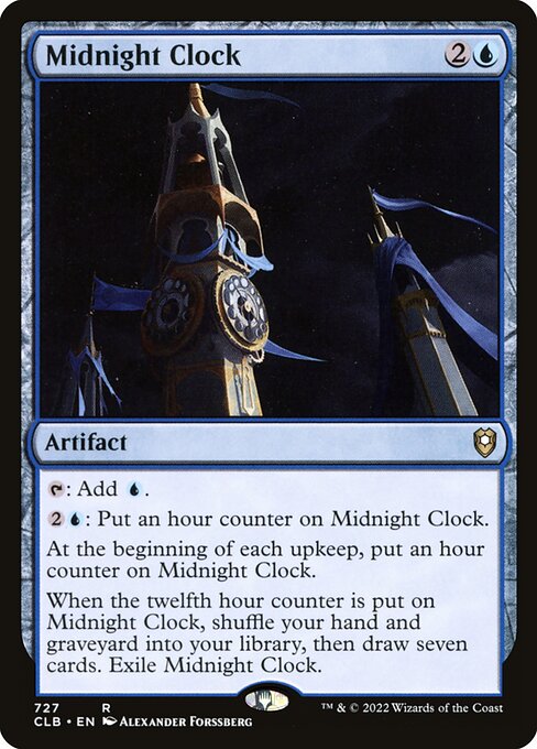 MTG Midnight Clock CLB 727 Commander Deck Nonfoil