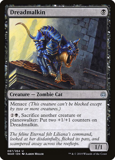 MTG Dreadmalkin WAR 087 Standard Foil front