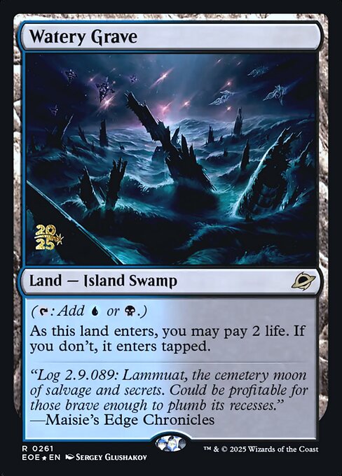 MTG Watery Grave PEOE 261s Prerelease Foil