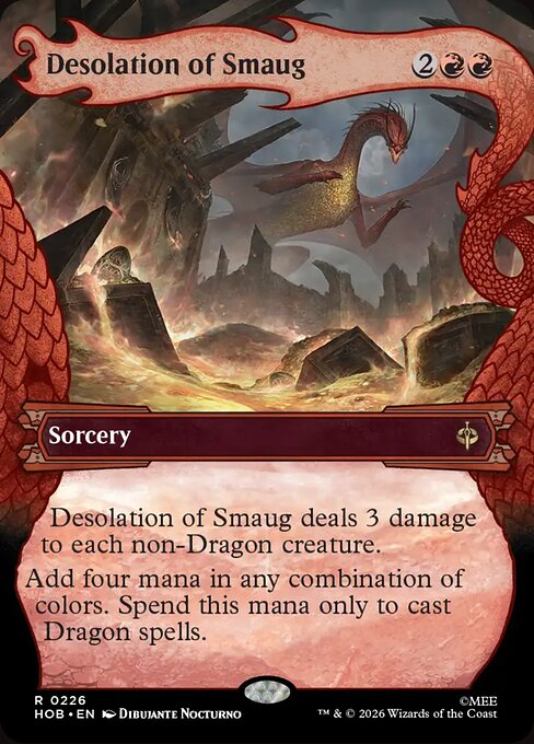 MTG Desolation of Smaug HOB 226 Alternate Art Foil