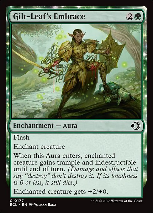 MTG Gilt-Leaf's Embrace ECL 177 Regular Nonfoil