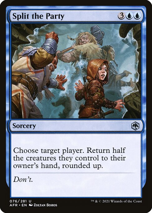MTG Split the Party AFR 076 Regular Foil